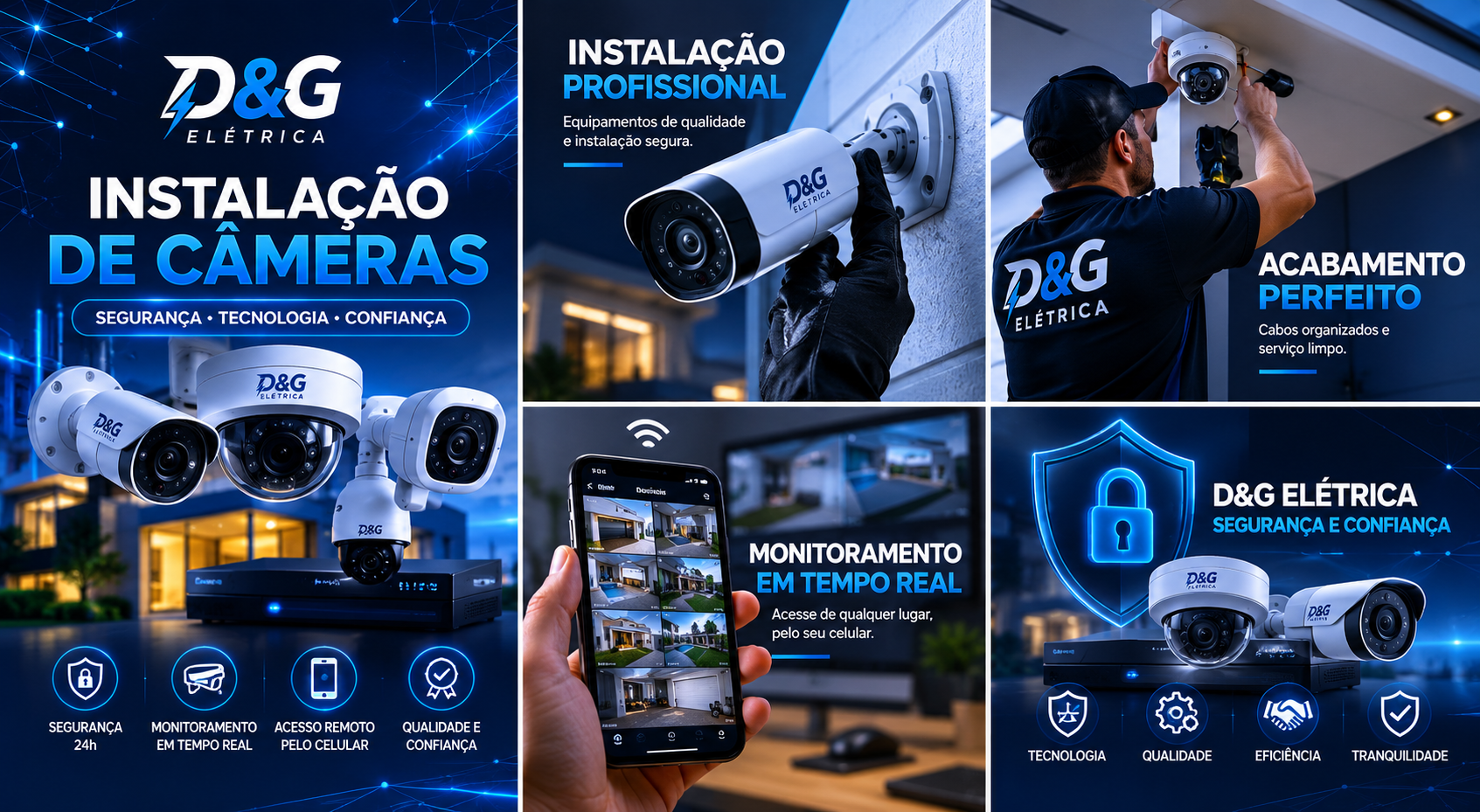 Instalação de câmeras em empresas